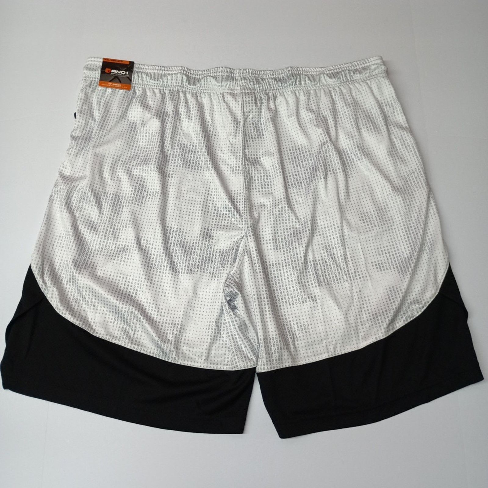 Other AND1 Basketball Shorts Men’s Size 3XL White Black 10" Inseam Size US 42 / EU 58 - 5 Thumbnail