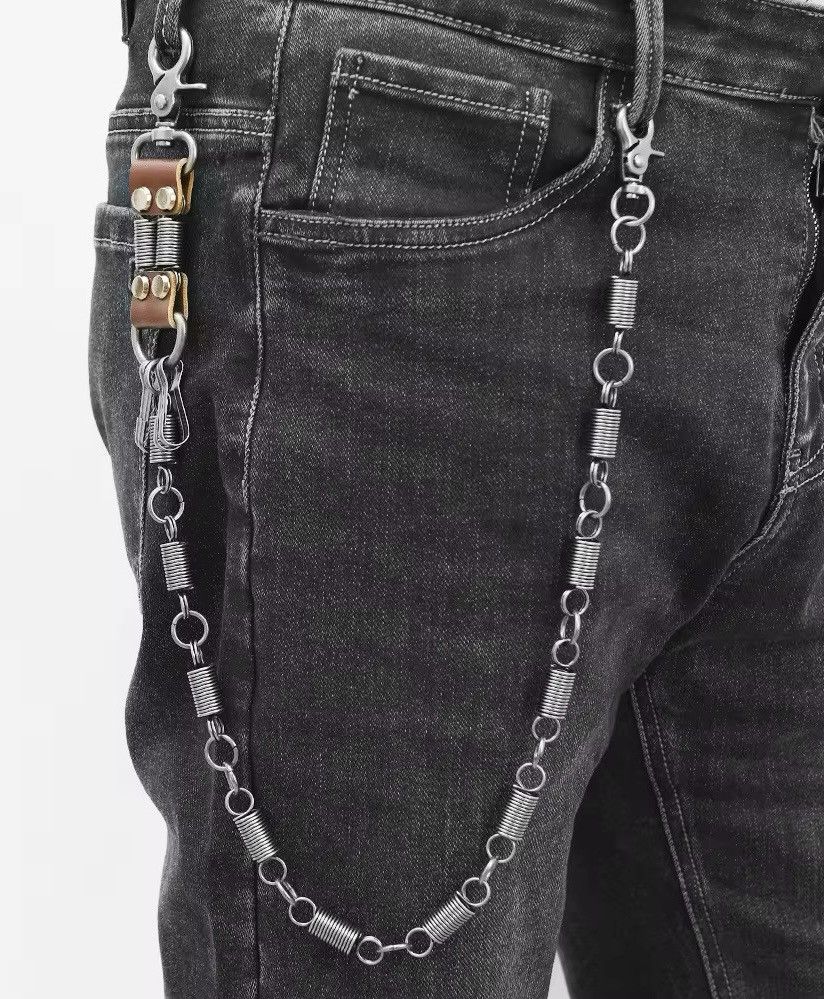 Vintage Retro Metal Spring Jeans Chain Size ONE SIZE - 1 Thumbnail