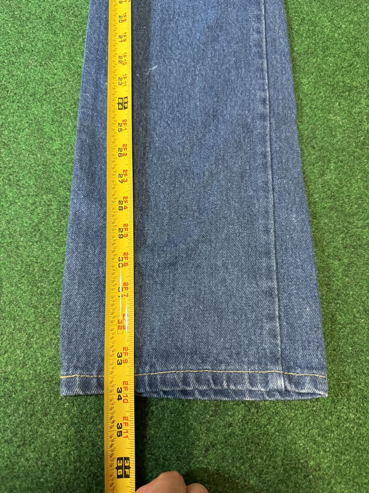 Lee × Vintage VTG 70s INSANE Lee Rider Talon Zip Slim Bleached Jeans Size US 26 / EU 42 - 7 Thumbnail
