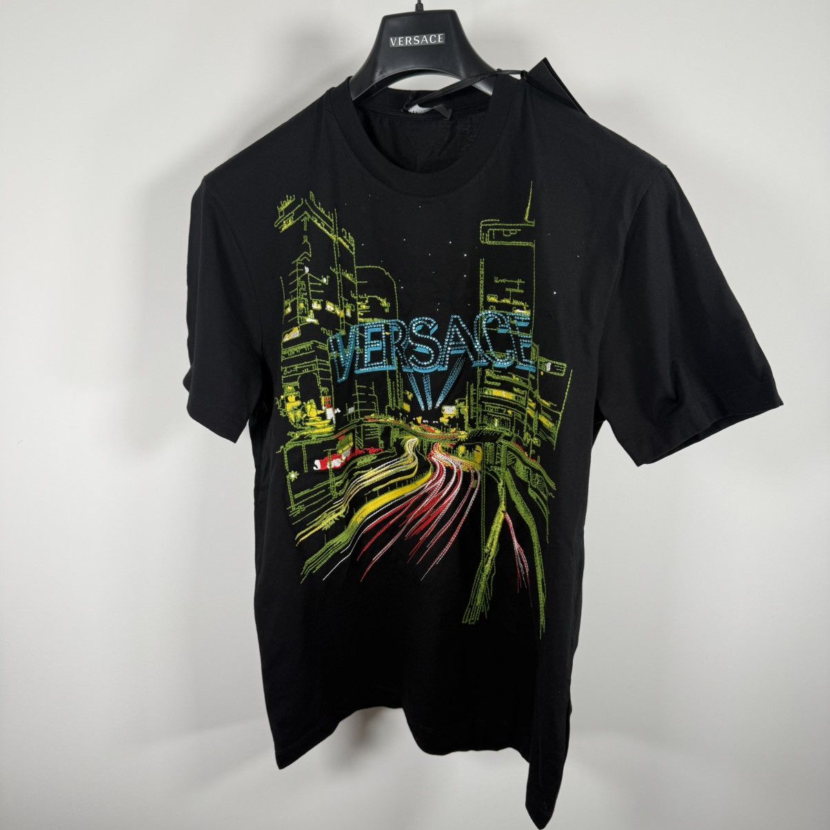 Versace €1300 Versace BNWT Men’s Blinding Lights T-Shirt Size L Size US L / EU 52-54 / 3 - 2 Thumbnail