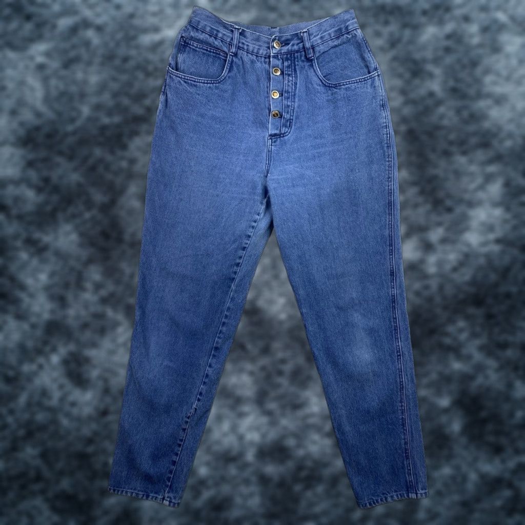 Vintage VINTAGE Rio by Stephen Mardon Jeans Women Juniors 11 Long Blue 5-Pocket High Rise Button Fly Cowboy 80s 90s Mens Womens Girls Size 32" / US 10 / IT 46 - 1 Thumbnail