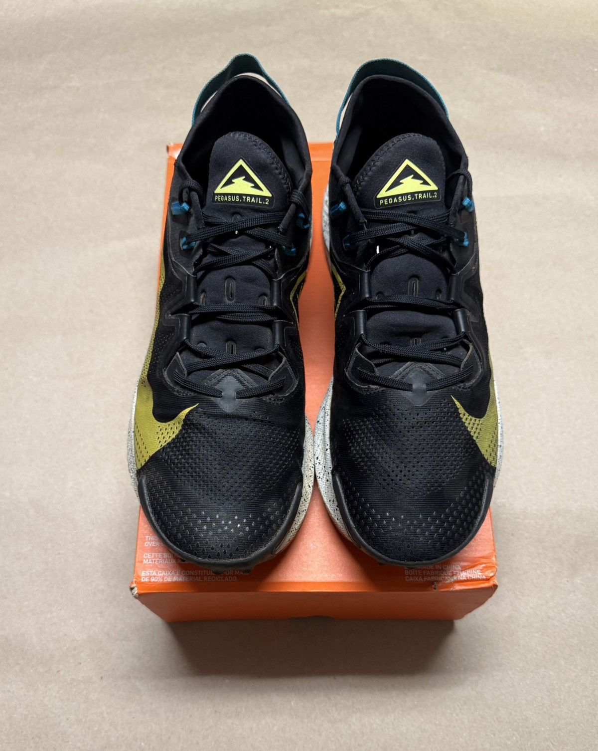 Nike Nike Air Zoom Pegasus Trail 2 Black size 14 men’s hiking! Size US 14 / EU 47 - 3 Thumbnail