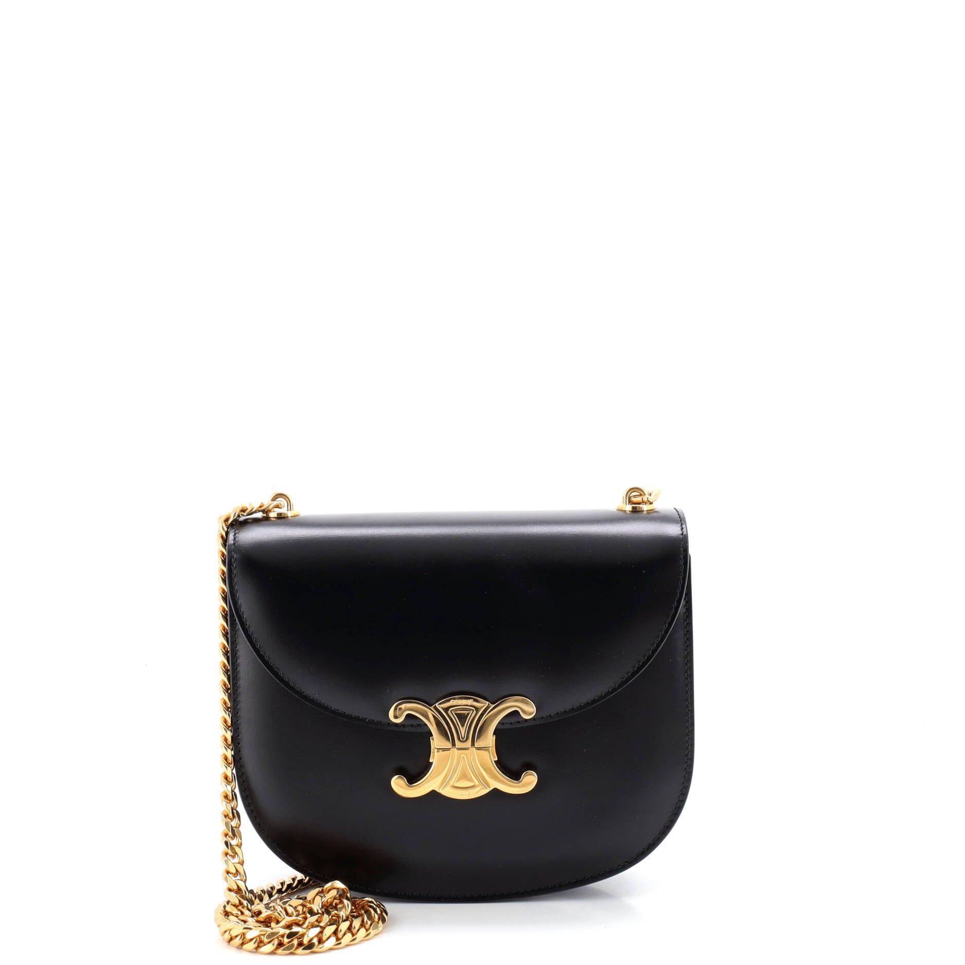 Celine Triomphe Besace Clea Chain Flap Bag Size ONE SIZE - 1 Thumbnail