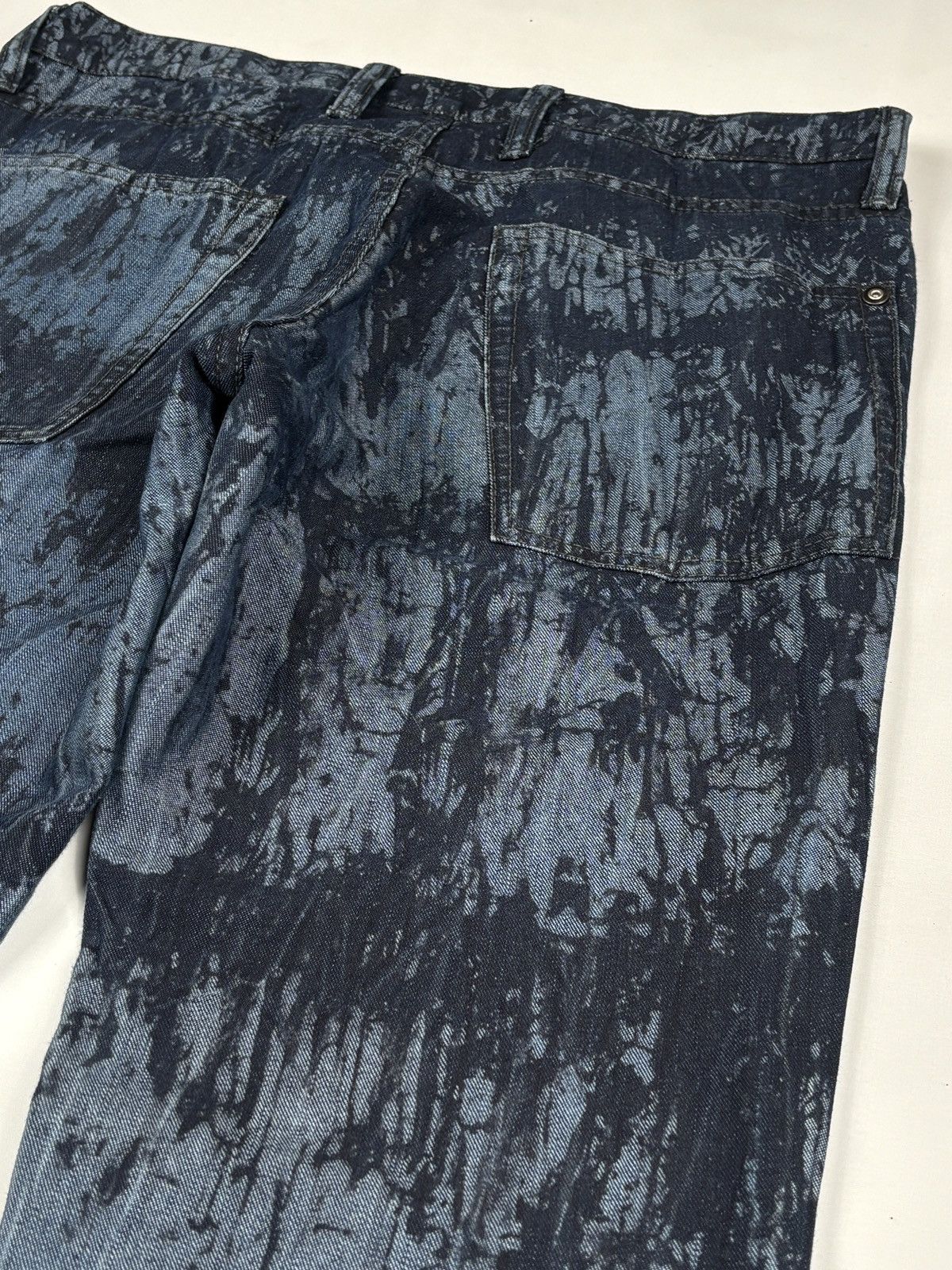 Issey Miyake S/S 2014 Bleach Effect Denim Jeans Size US 32 / EU 48 - 9 Thumbnail
