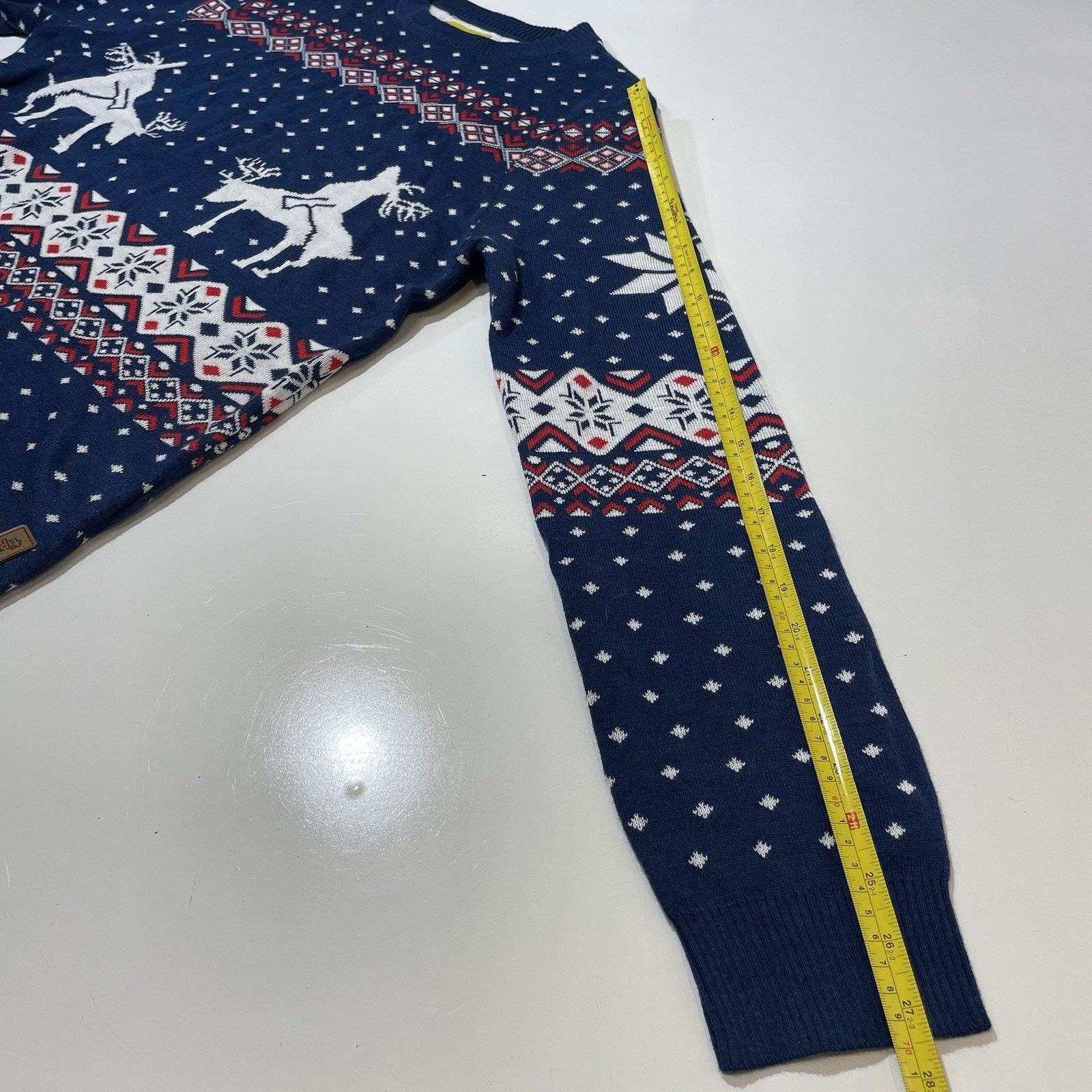 Tipsy Elves Tipsy Elves Reindeer Bangin Men’s Ugly Sweater Size L Blue Size US L / EU 52-54 / 3 - 5 Thumbnail