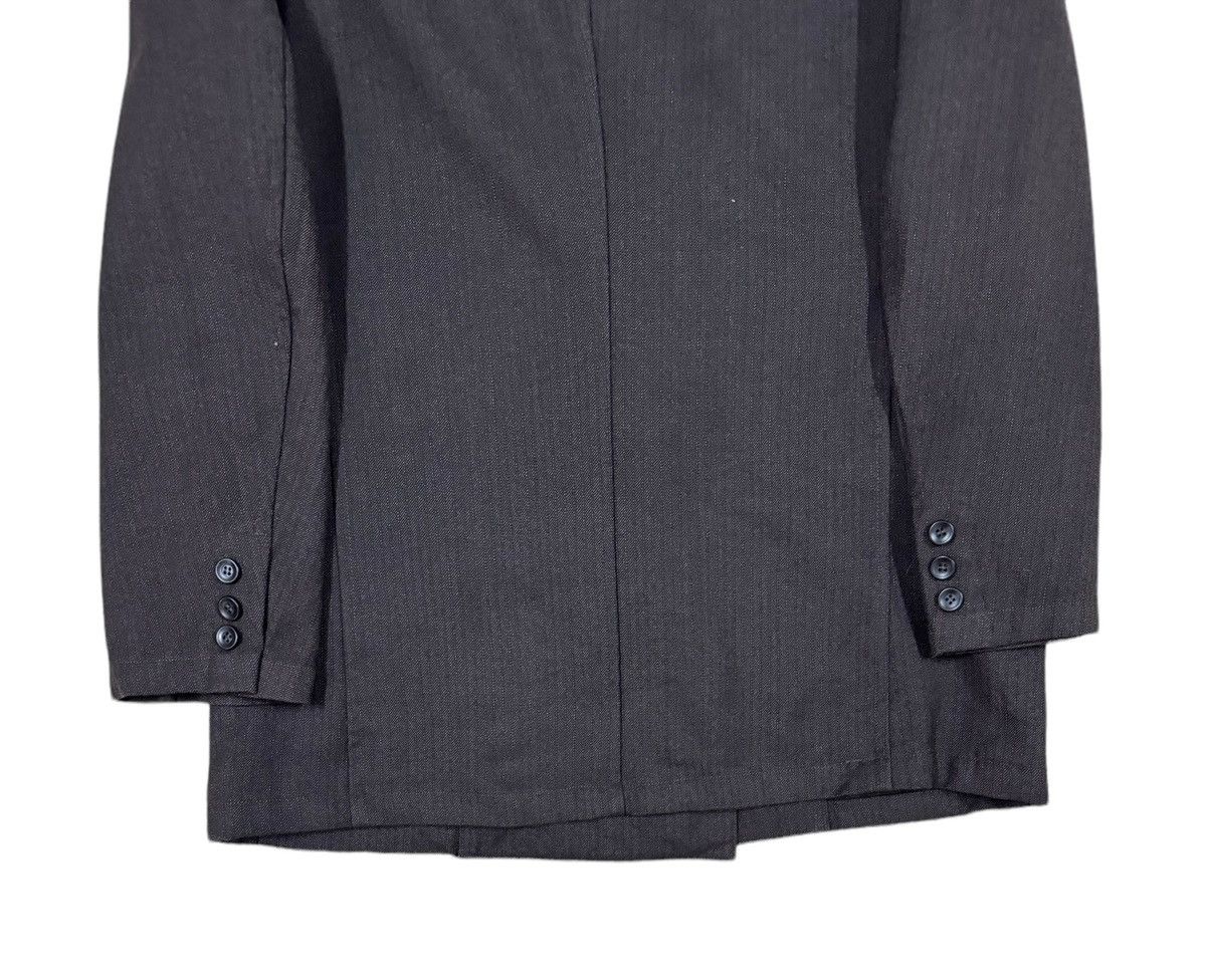 Yohji Yamamoto Vtg🔥Ys Yohji Yamamoto Salt&Pepper Wool Double Breasted Coat Size 40L - 14 Thumbnail
