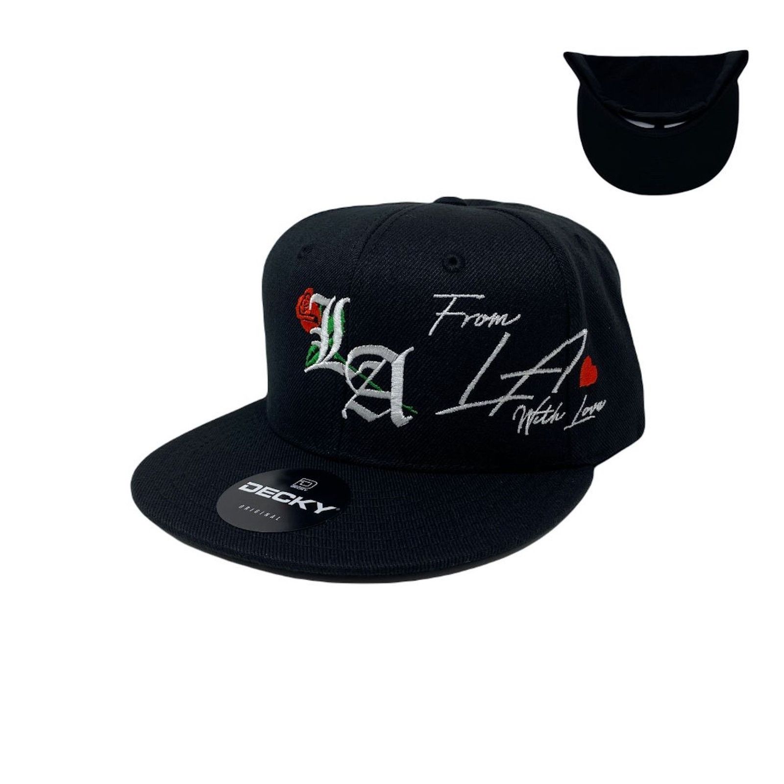 Other Los Angeles Old English Rose With Love Snapback Hat BLACK Size ONE SIZE - 1 Thumbnail