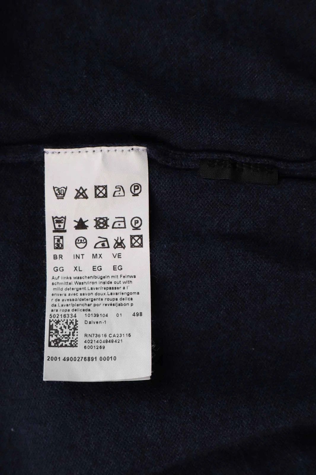 Hugo Boss Hugo Boss Dalven-1 Full Zip Mock Neck Knit Jumper Navy Blue Size US XL / EU 56 / 4 - 5 Thumbnail
