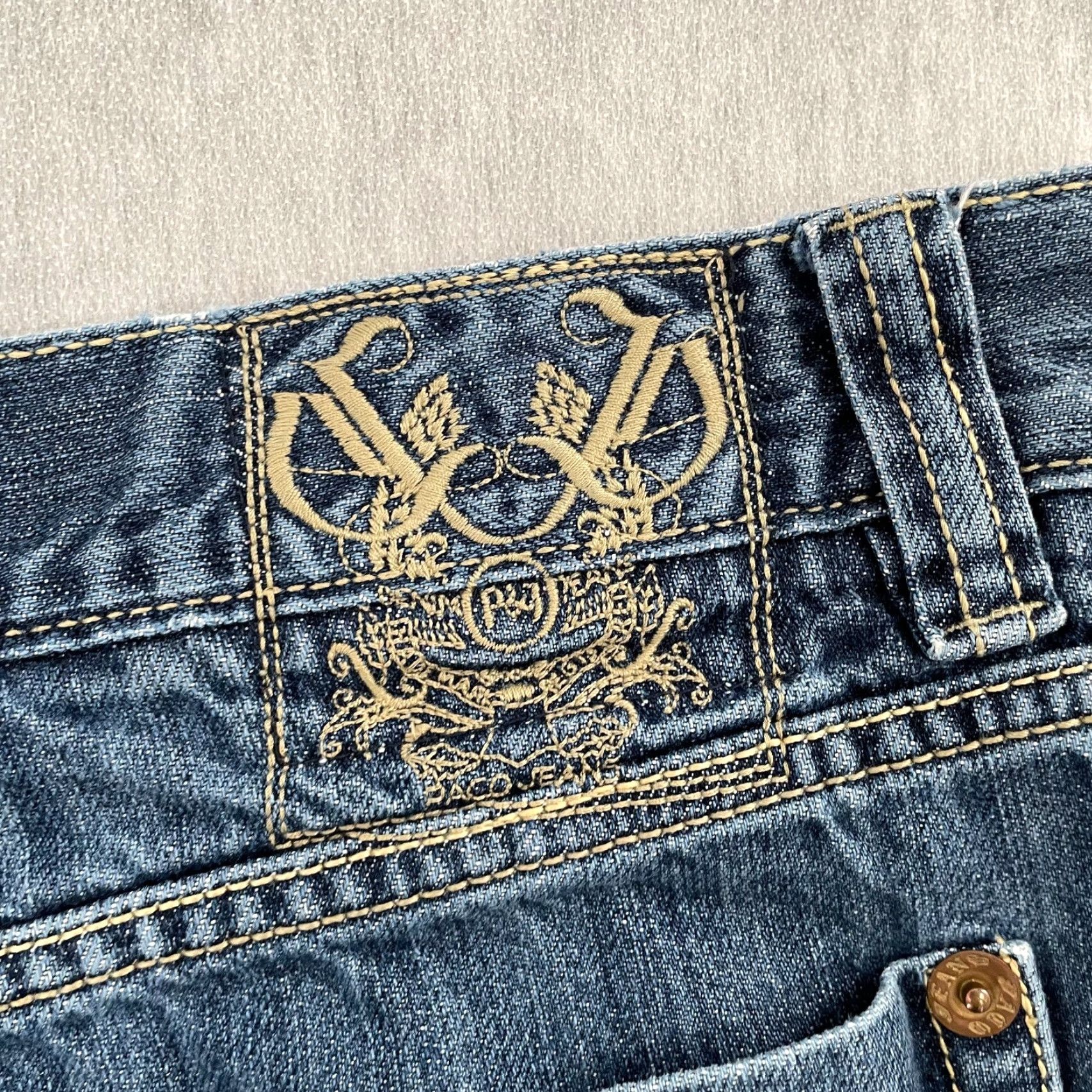 Vintage VINTAGE Paco Men Jeans 36 Adult Straight Leg Blue Denim Heavy Duty Logo Streetwear 90s Size US 36 / EU 52 - 6 Thumbnail