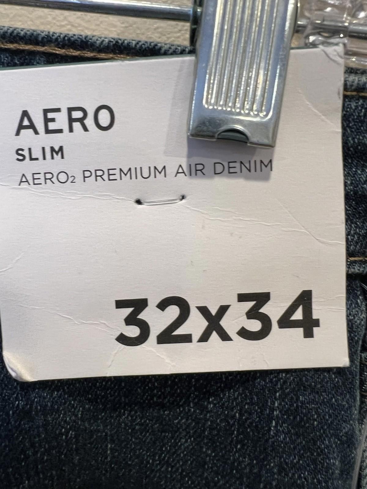 Aeropostale Aeropostale AERO Slim Jeans Mens 32x34 Dark Wash Air Denim Size US 32 / EU 48 - 3 Thumbnail