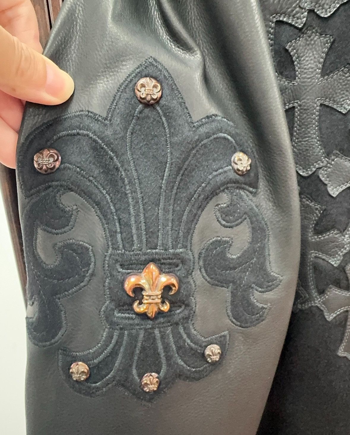 Chrome Hearts Flooded cross patch letterman varsity jacket Size US M / EU 48-50 / 2 - 5 Thumbnail