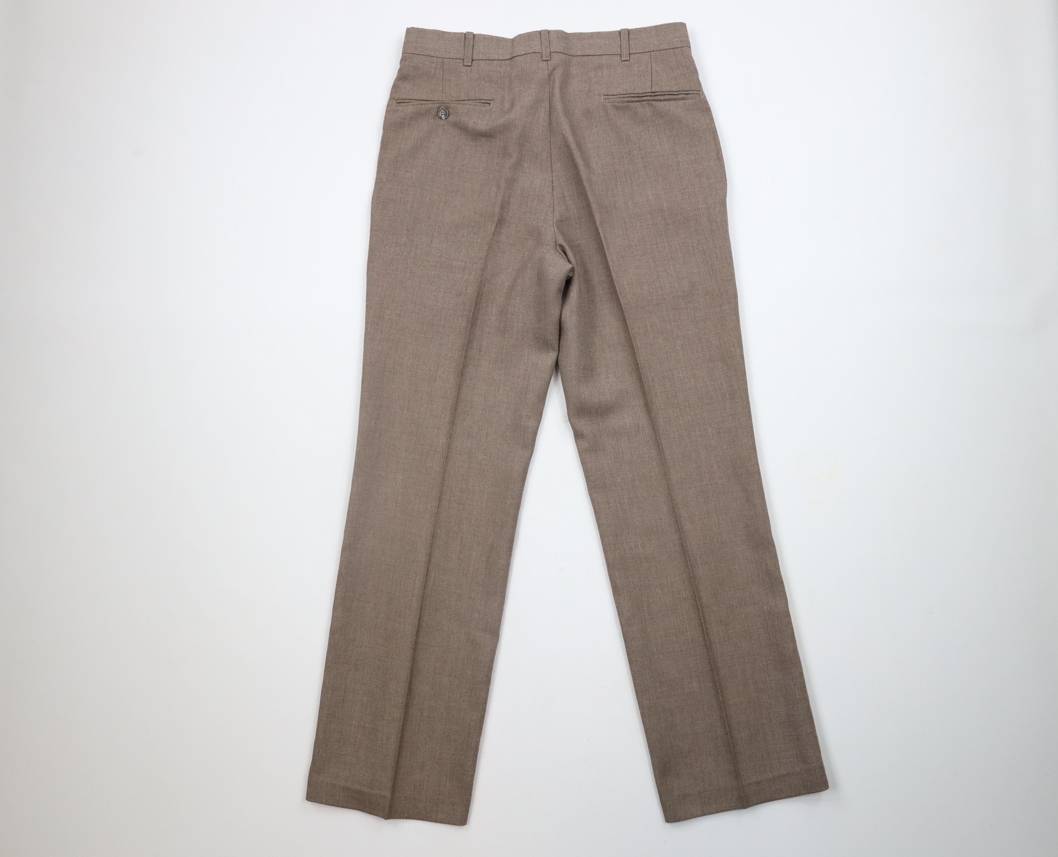 Vintage Vintage 70s Streetwear Knit Wide Leg Chinos Pants Brown Size US 30 / EU 46 - 7 Thumbnail