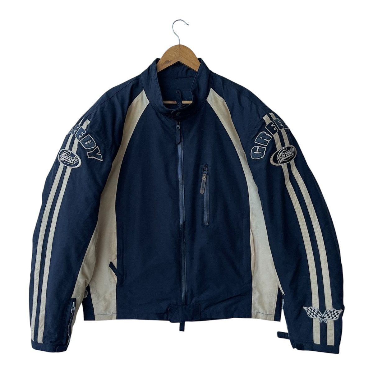 Kadoya Vintage GREEDY Japanese Motorsports Jacket Biker Racing Gear Size US XL / EU 56 / 4 - 1 Thumbnail