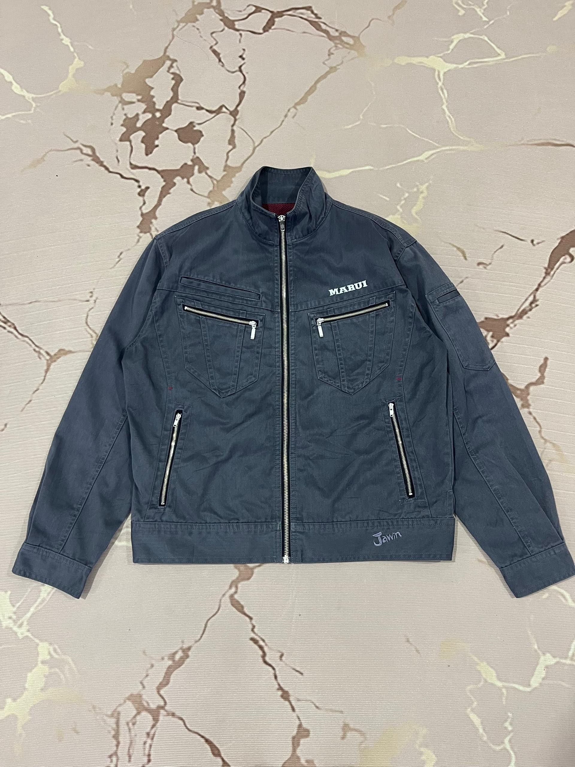 Japanese Brand Jawin Japanese Workwear Navy Zip Jacket Size US M / EU 48-50 / 2 - 1 Thumbnail