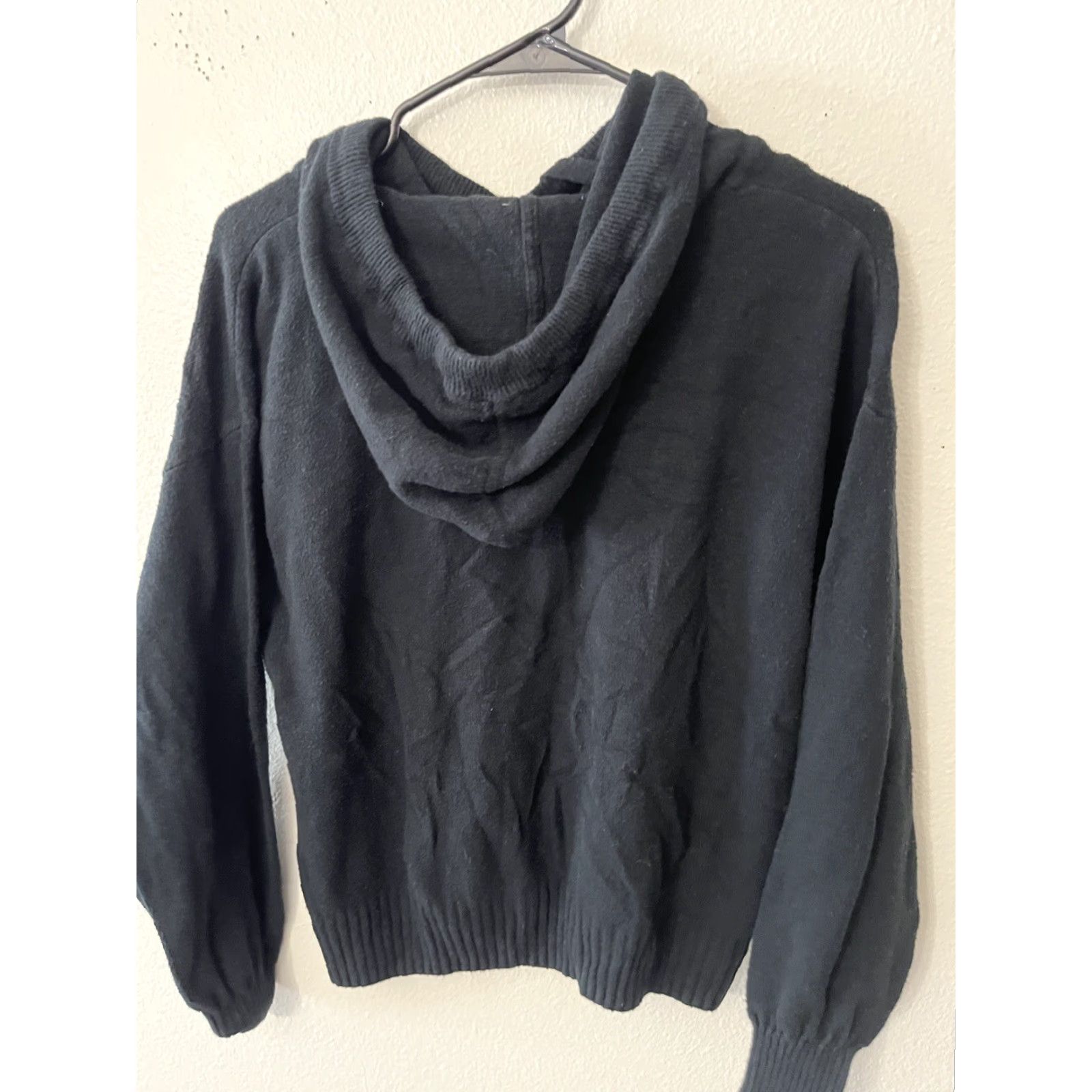 Gap Gap Hoodie Pullover Women Black Medium Solid Cotton Nylon Blend Pullover Hoodie Womens Regular Size M Black Size M / US 6-8 / IT 42-44 - 2 Thumbnail