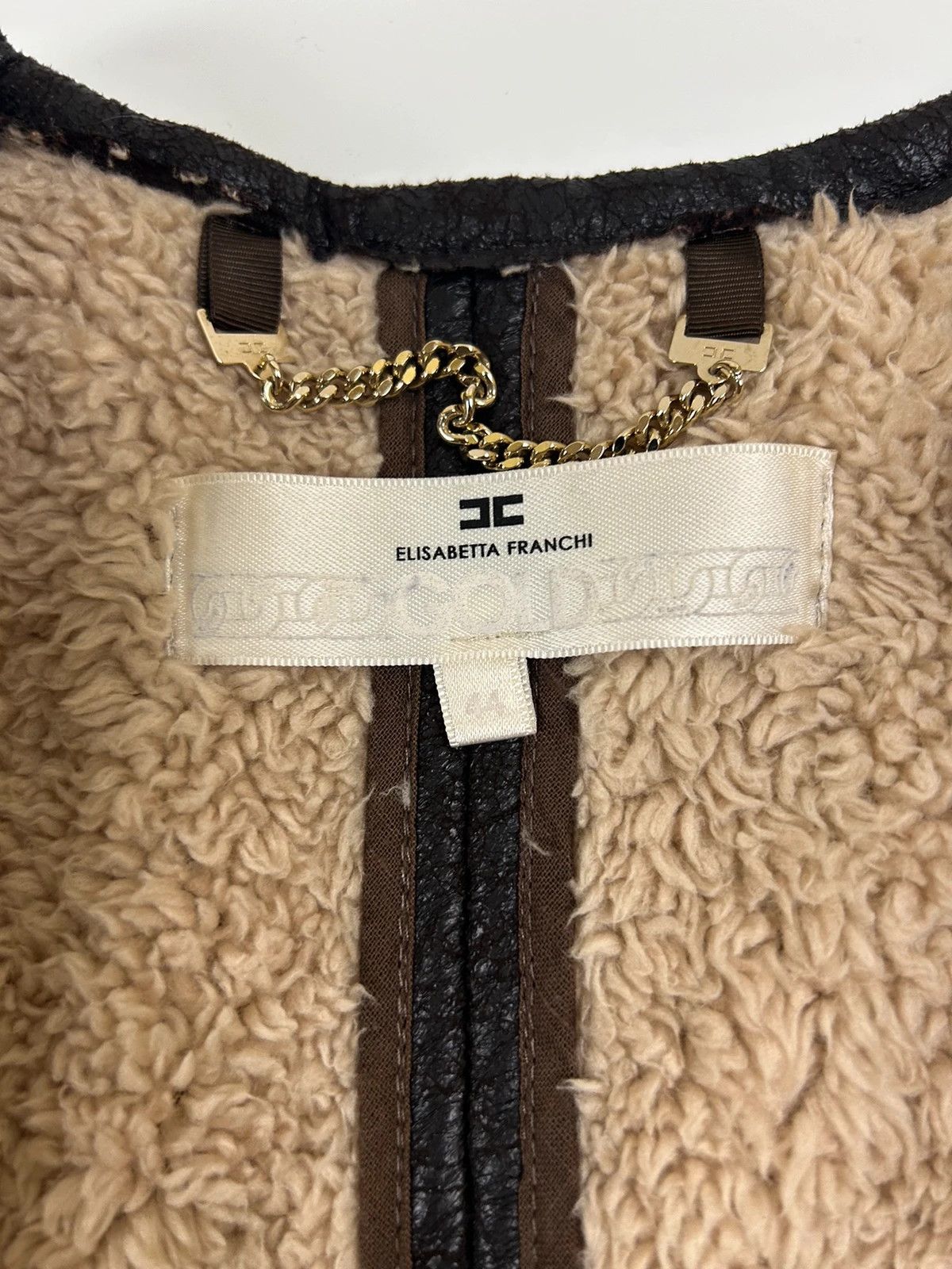 Elisabetta Franchi Leather fur jacket sheepskin elisabetta franchi luxury Size M / US 6-8 / IT 42-44 - 6 Thumbnail