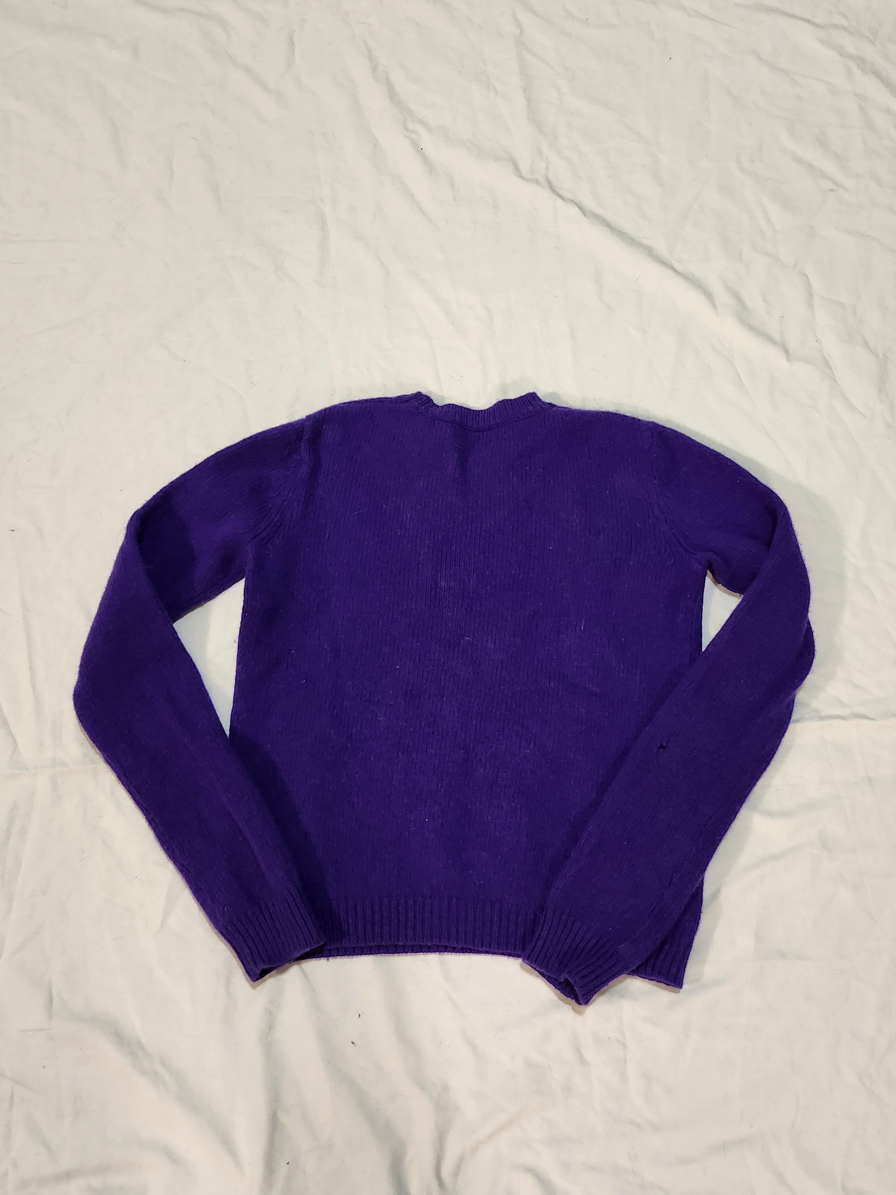 Acne Studios Purple Sweater Siw Wool PAW17 Size US M / EU 48-50 / 2 - 2 Thumbnail