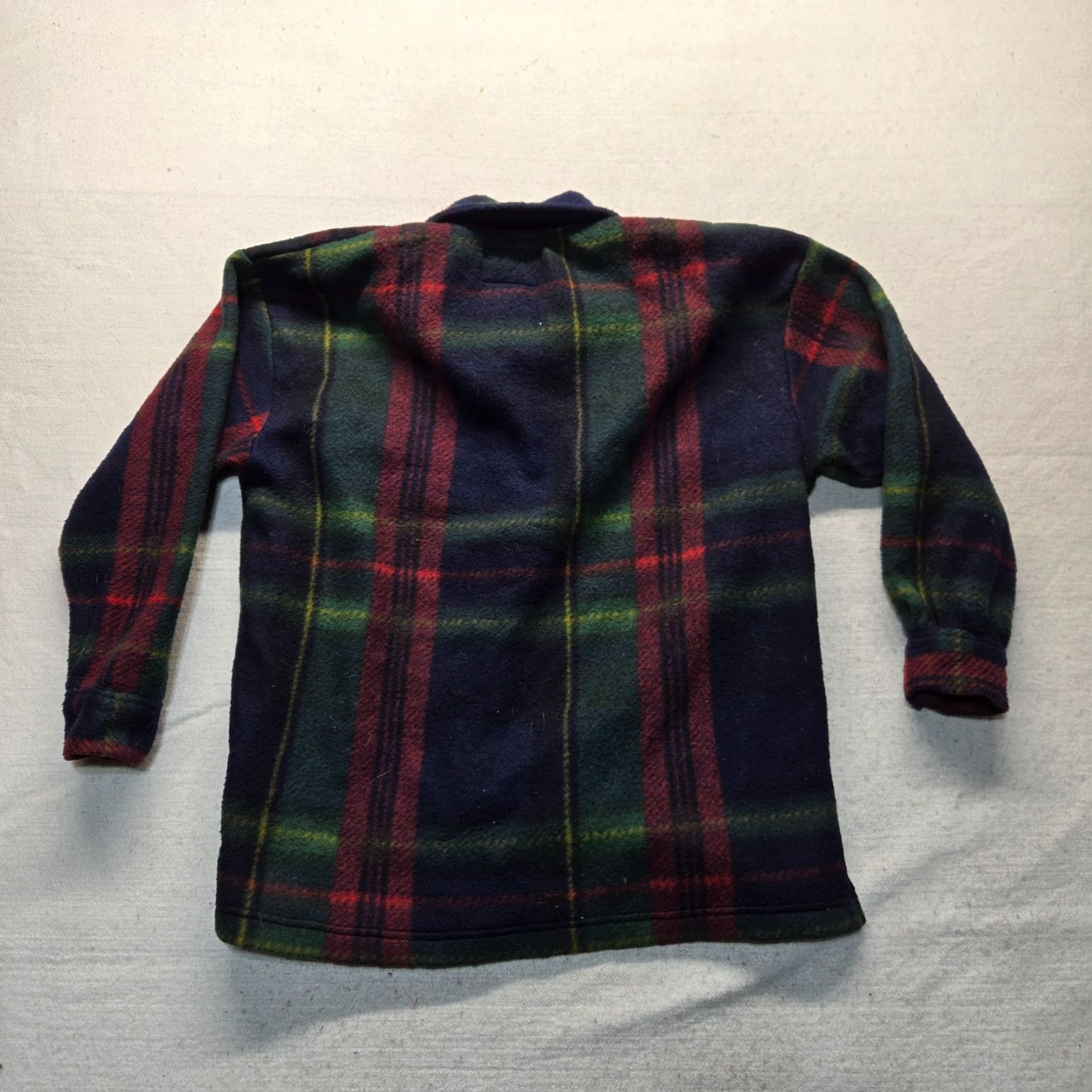 Vintage Carolyn Taylor Fleece Shirt M Red Plaid 1/4 Zip Long Sleeve Button Sweater Mens Update Seasonal Classic Size US M / EU 48-50 / 2 - 8 Thumbnail