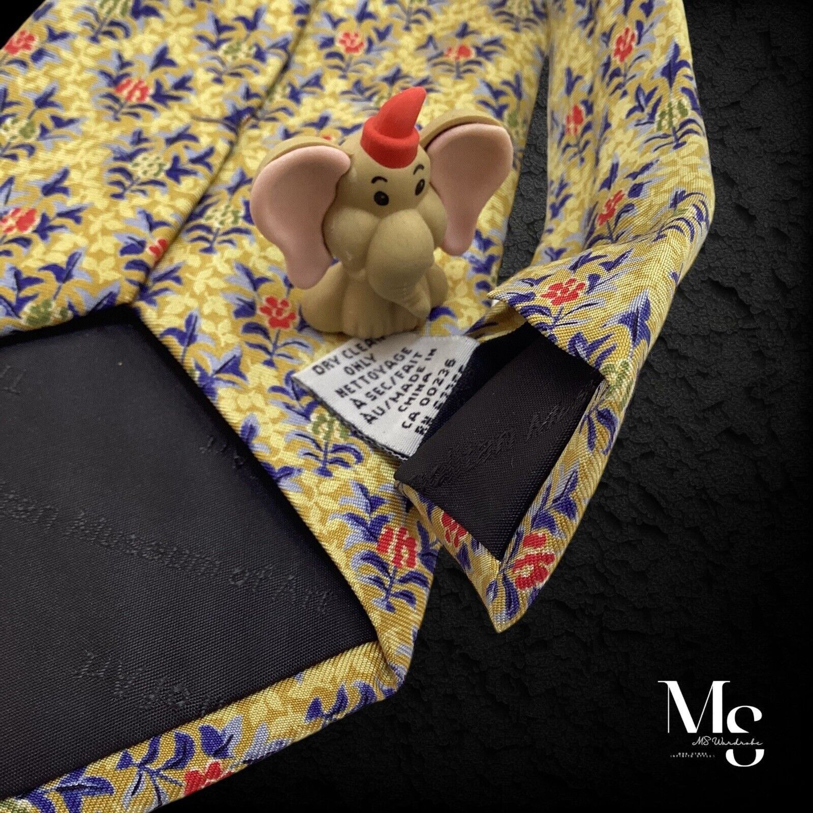 Other THE METROPOLITAN MUSEUM OF ART Gold Floral Silk Tie W:3.9" Size ONE SIZE - 5 Thumbnail