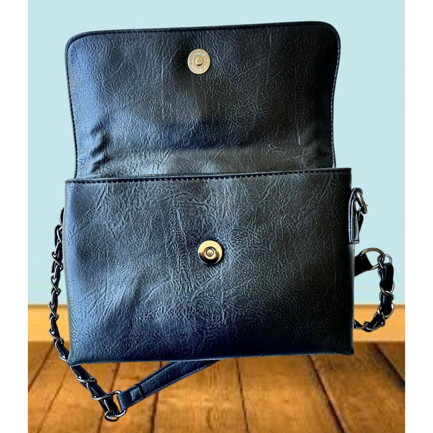 Other Sam Hadley Shoulder Bag Black Vegan Leather Western Tooled S Size ONE SIZE - 4 Thumbnail