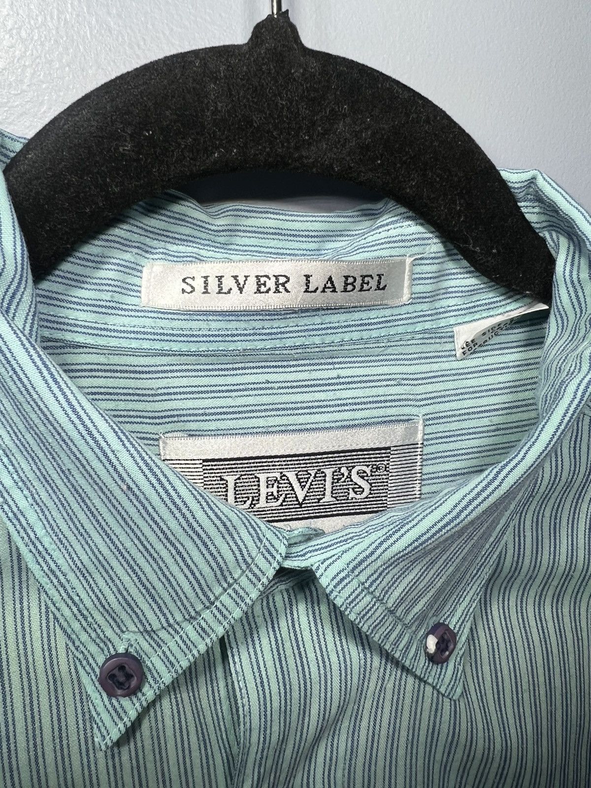 Levi's × Levi's Vintage Clothing × Vintage LEVI'S SILVER LABEL Stripped VTG S/S Button Up Shirt Medium Size US M / EU 48-50 / 2 - 2 Thumbnail