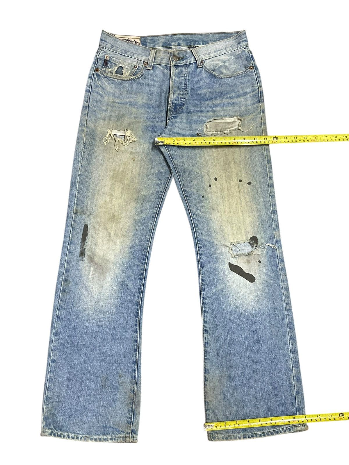 Abercrombie & Fitch Vintage A&F Killburn Low Rise Boot Distressed Paint Mud Wash Size US 30 / EU 46 - 19 Thumbnail