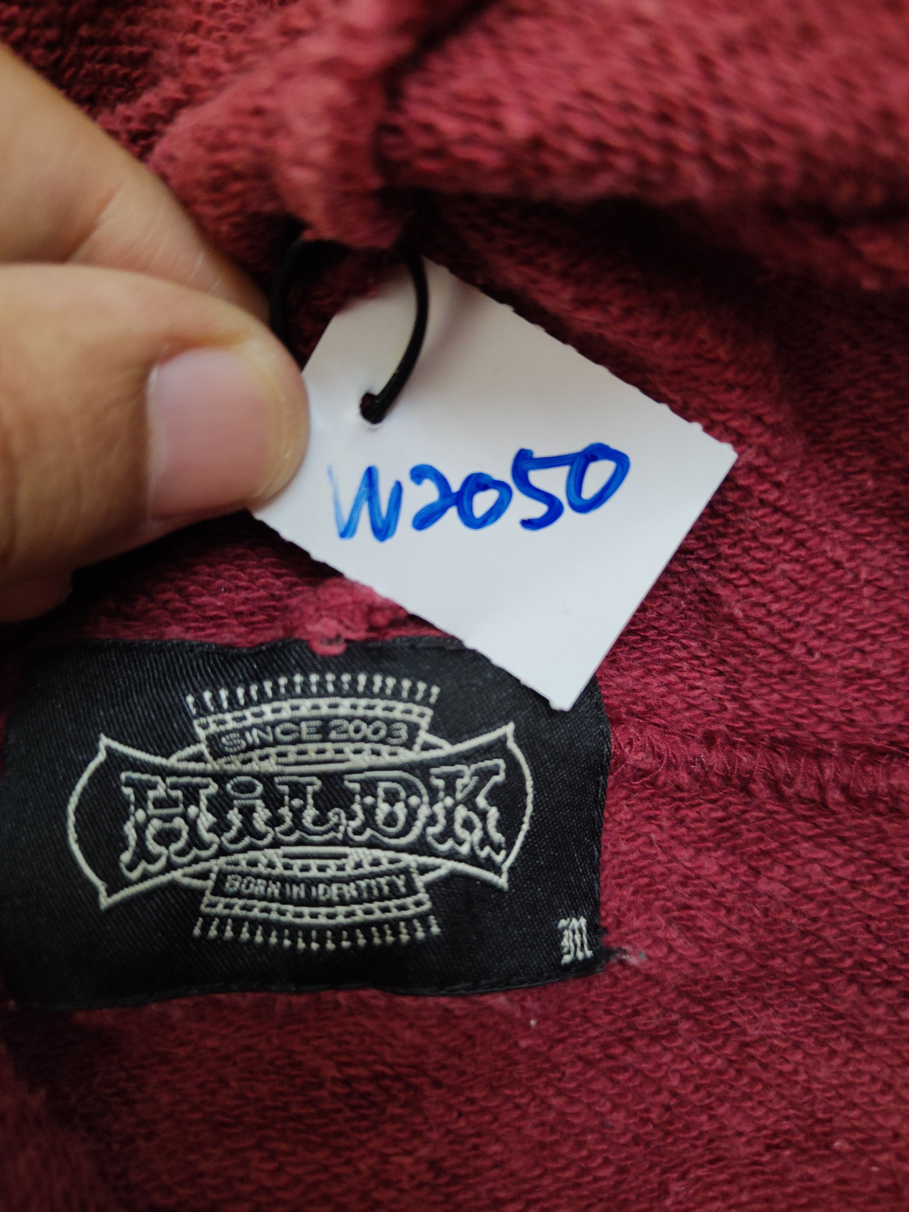 Japanese Brand Hildk Red Faded Hoodie Sweatshirts #W2050 Size US L / EU 52-54 / 3 - 14 Thumbnail