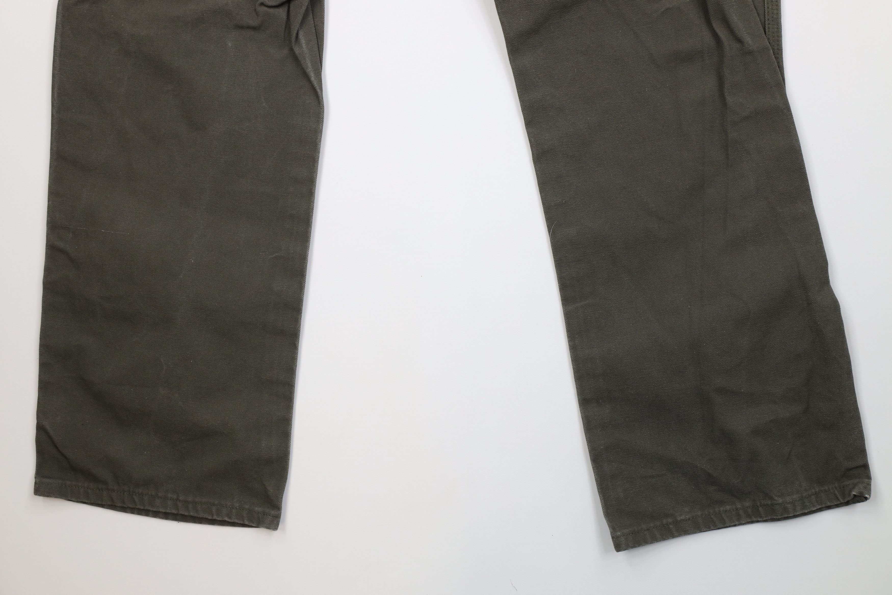 Dickies Vintage Y2K Dickies Wide Leg Canvas Dungaree Pants Green Size US 38 / EU 54 - 11 Thumbnail