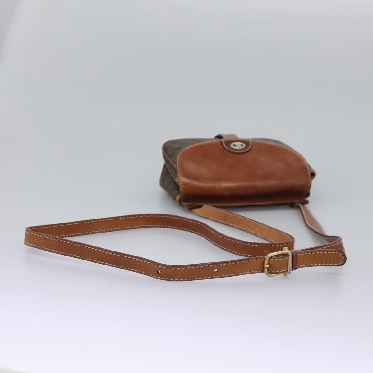 Celine CELINE Macadam Canvas Shoulder Bag Pvc Leather Brown Size ONE SIZE - 7 Thumbnail