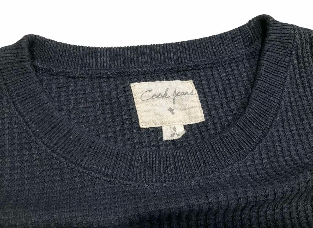 Hysteric Glamour × If Six Was Nine × Japanese Brand 🔥Y2K Archived Cook Jeans Waffle Knit Sweatshirt Goth Punk Size US L / EU 52-54 / 3 - 5 Thumbnail