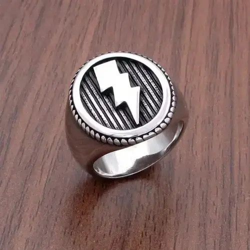 Vintage Lightning Bolt Ring Size ONE SIZE - 1 Thumbnail