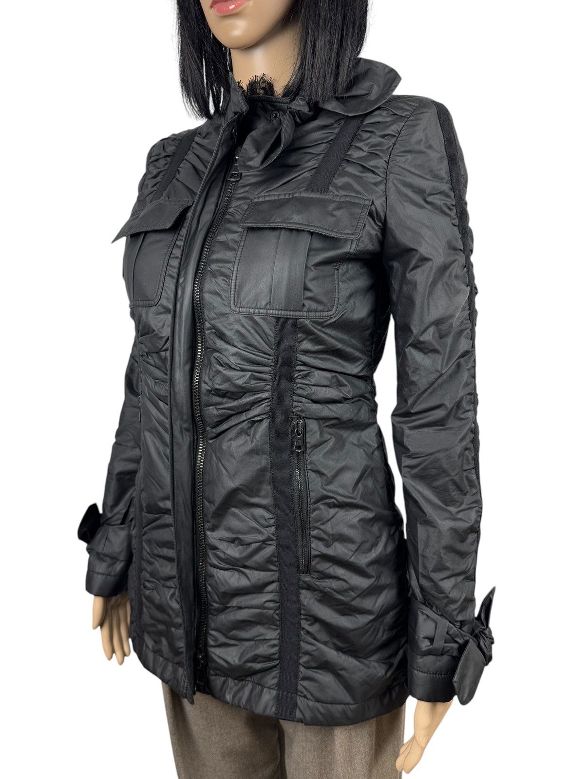 Valentino Valentino Bow Decor Zip Jacket Mesh Trim First Line size 6 Size M / US 6-8 / IT 42-44 - 12 Thumbnail