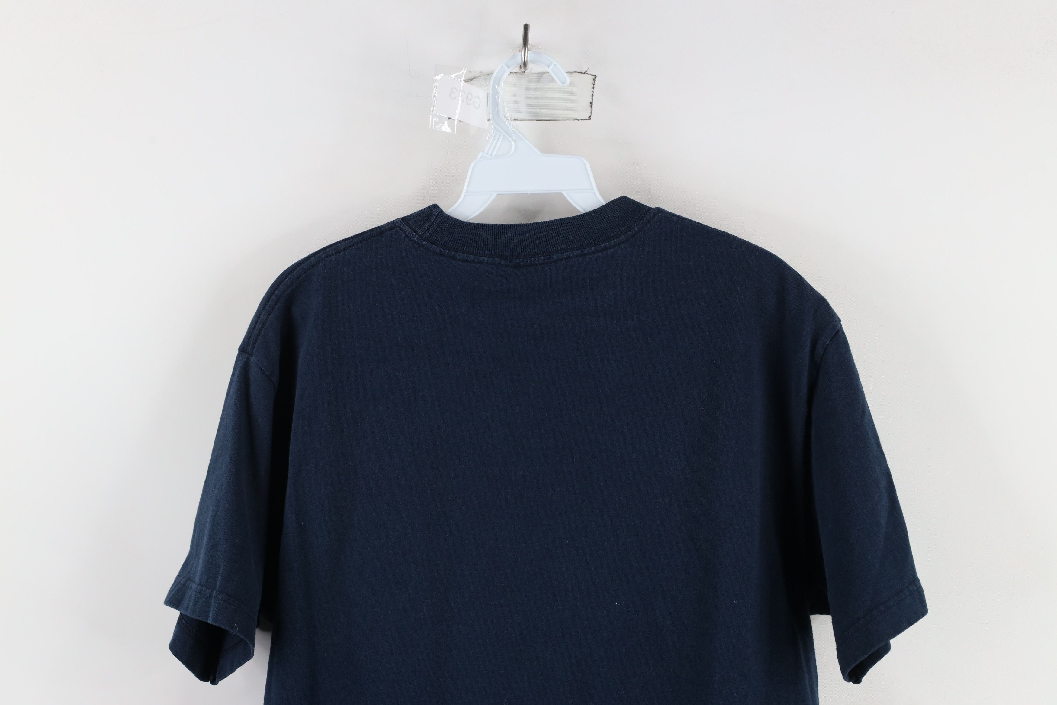 Vintage Vintage 90s Spell Out United States Navy T-Shirt Blue Cotton Size US M / EU 48-50 / 2 - 8 Thumbnail