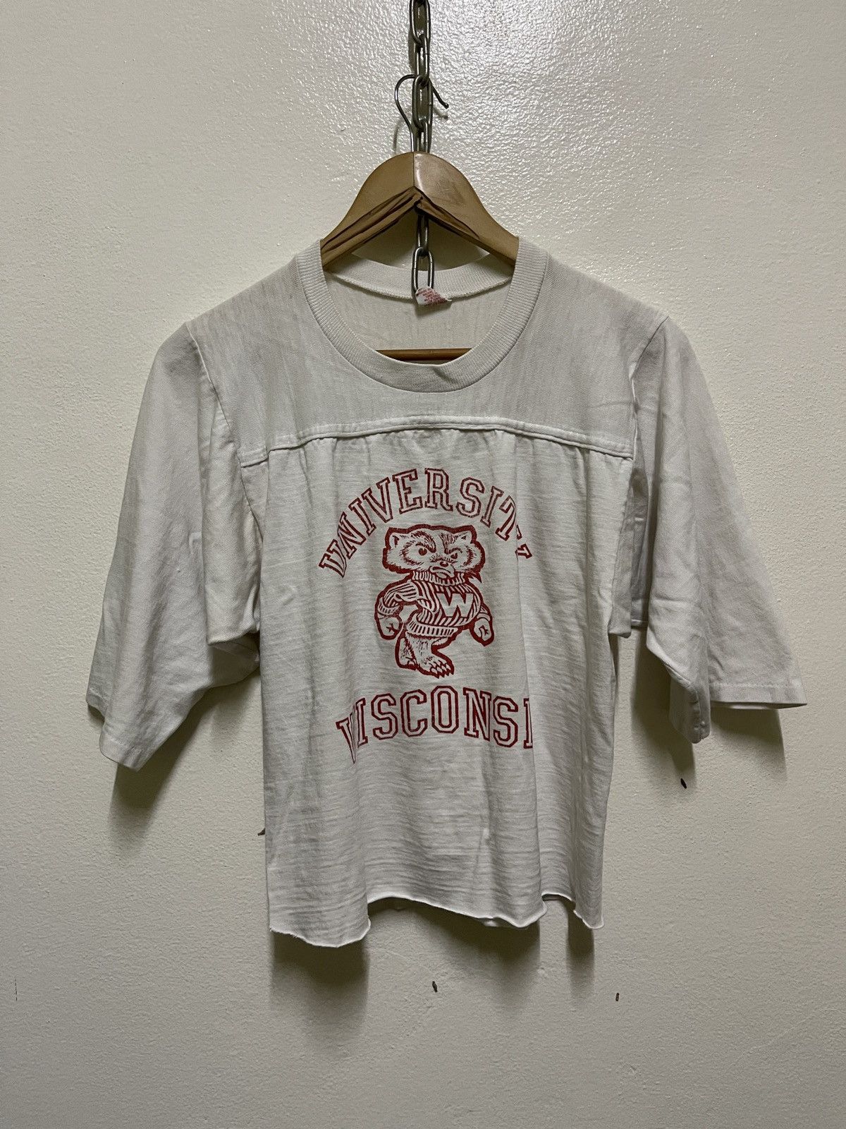 Vintage University Wisconsin Vintage T Shirt Crop Size US M / EU 48-50 / 2 - 1 Thumbnail