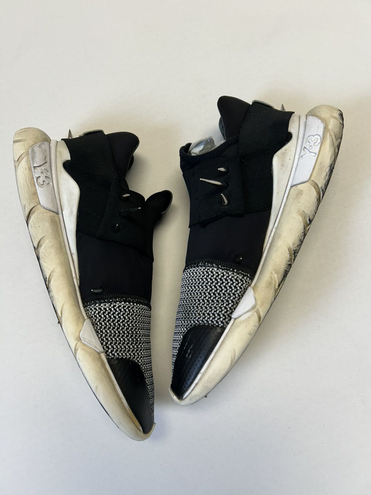 Y-3 SS2015 Qasa Low Custom Spiked Sneakers Size US 8.5 / EU 41-42 - 12 Thumbnail