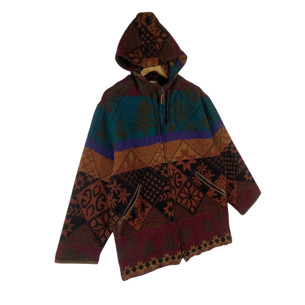 L.L. Bean × Vintage Vintage L.L Bean Wool Zipper Jacket Hoodie S Size Size S / US 4 / IT 40 - 2 Thumbnail