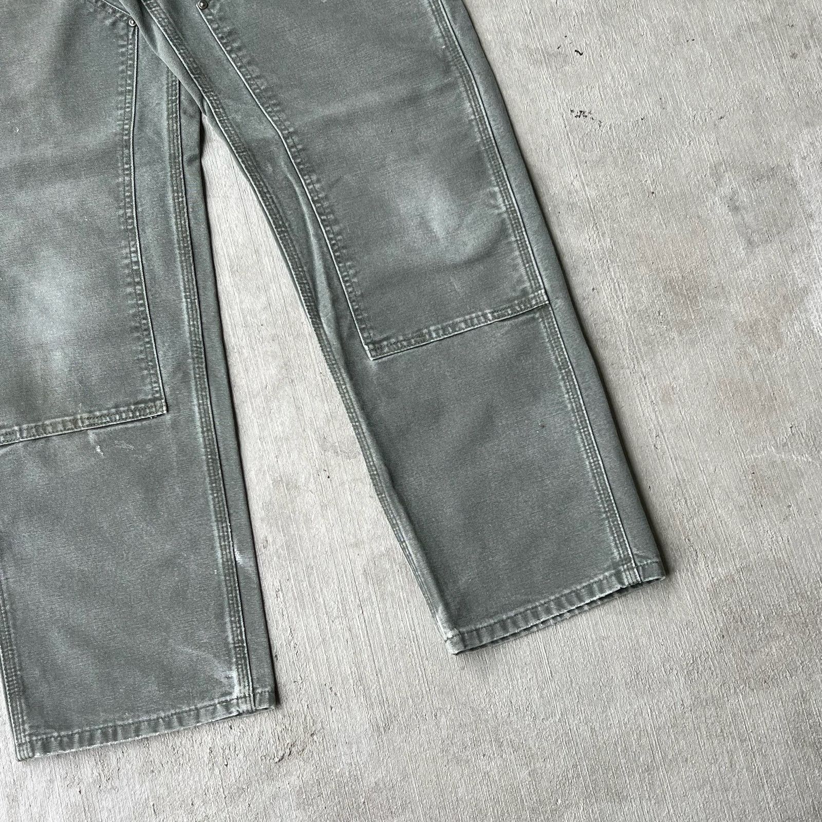 Carhartt × Vintage Carhartt faded green double knee work wear carpenter pants Size US 28 / EU 44 - 10 Thumbnail