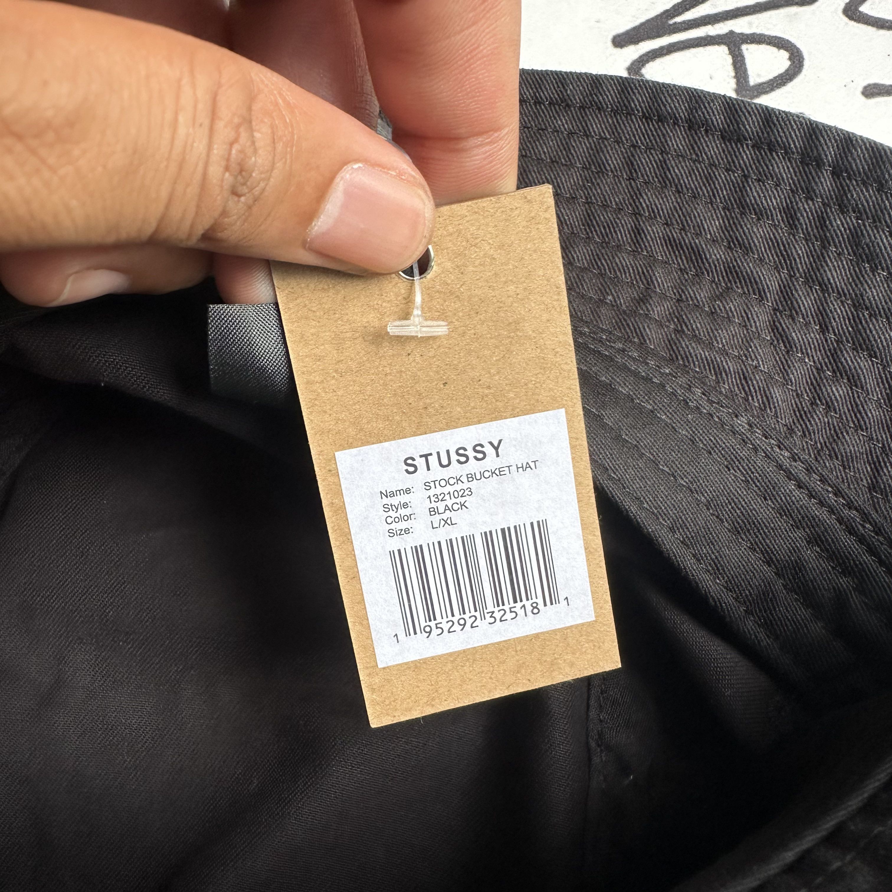 Stussy STUSSY STOCK BUCKET HAT BLACK L/XL Size ONE SIZE - 5 Thumbnail