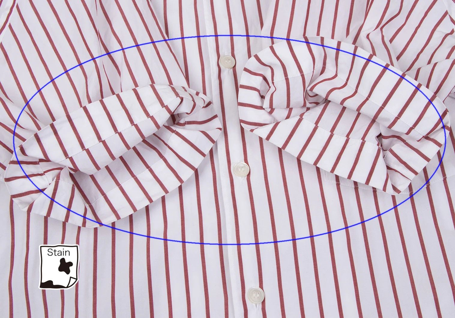 Comme des Garcons Homme Plus Open Collar Striped Logo Print Short Sleeve Shirt White Red Size US M / EU 48-50 / 2 - 9 Thumbnail