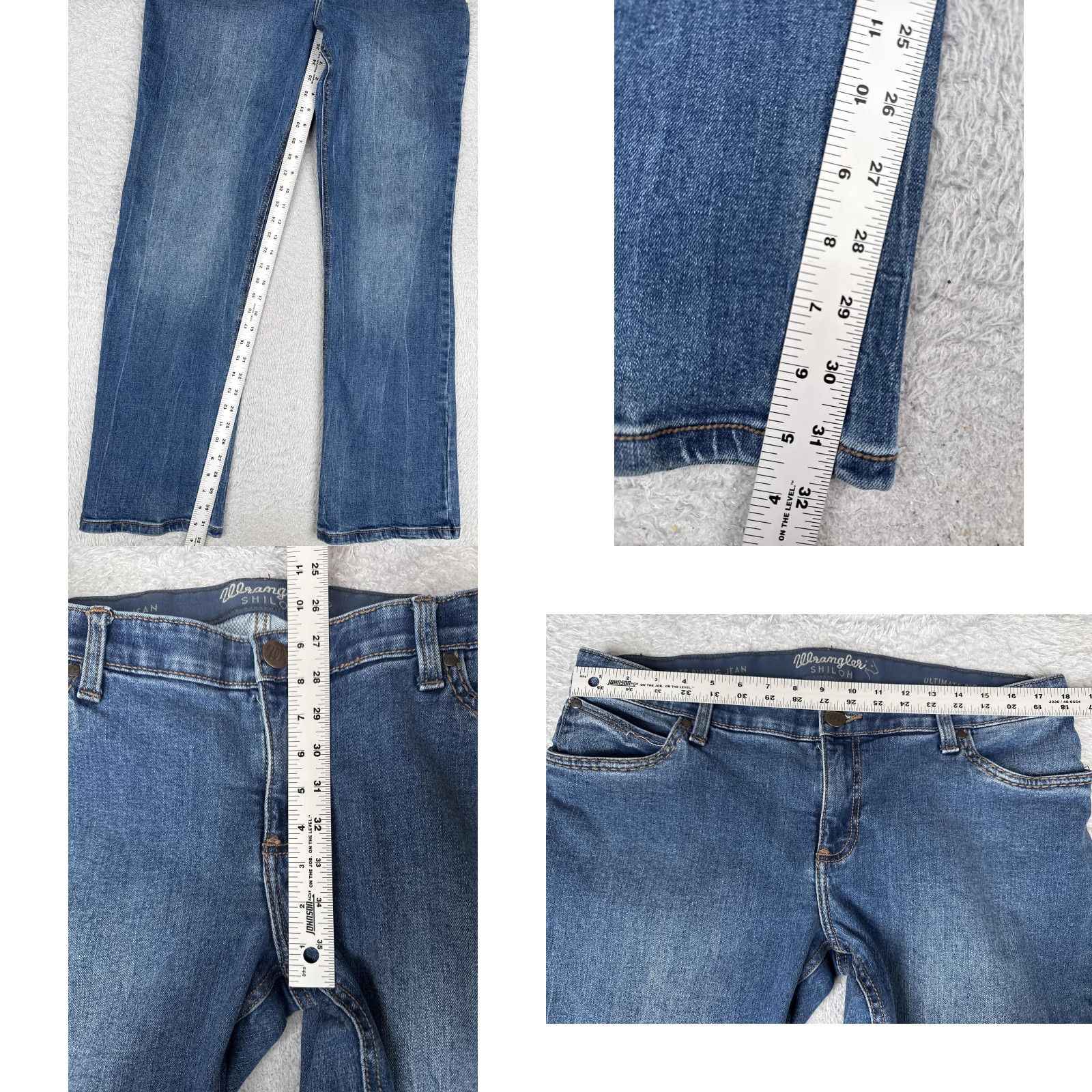 Wrangler Wrangler Shiloh Jeans Straight Junior 15 Blue Mid Rise Denim 36x32 Vintage No Size 36" / US 14 / IT 50 - 8 Thumbnail