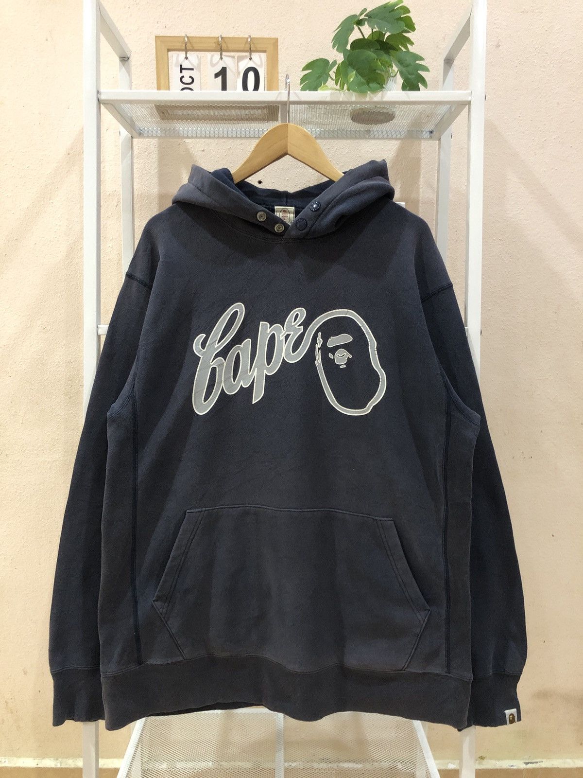 Bape OG Vintage 2000 A Bathing Ape Bape Spellout Sunfaded Hoodie Size US L / EU 52-54 / 3 - 1 Thumbnail