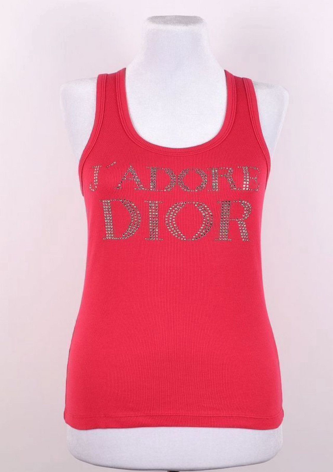 Dior Christian Dior 2003 Galliano J'adore Strass Tee Top Size M / US 6-8 / IT 42-44 - 1 Thumbnail