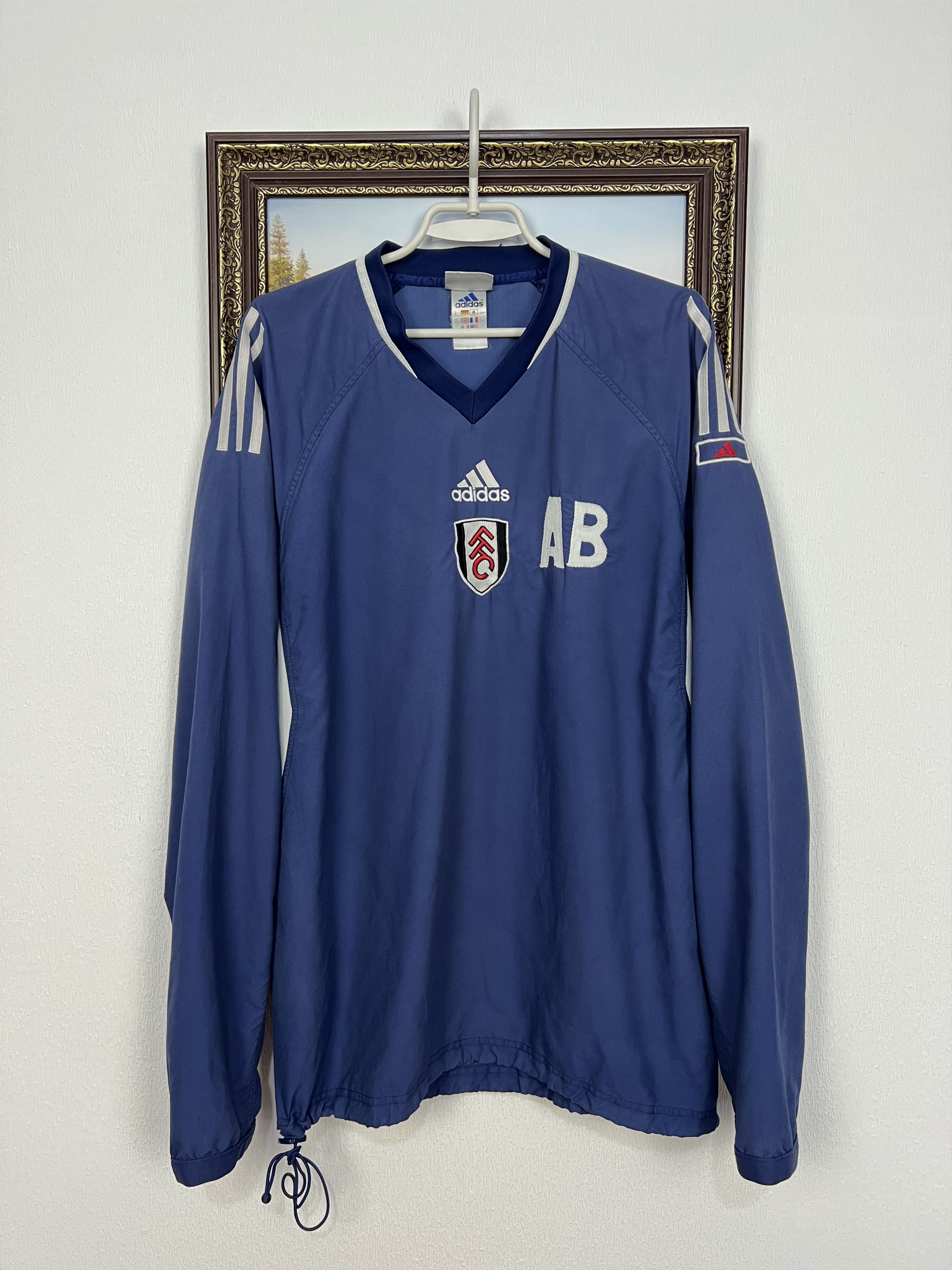 Adidas Vintage 90's Adidas Fulham Football Train Sweatshirt Soccer Size US L / EU 52-54 / 3 - 1 Thumbnail