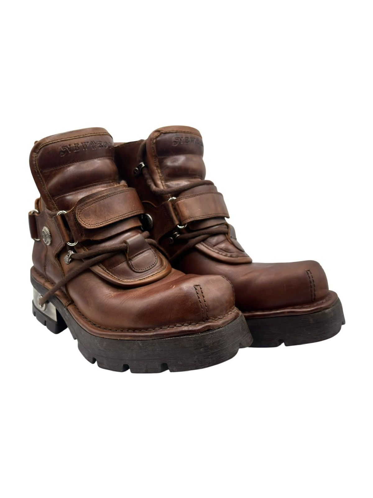 New Rock Vintage New Rock brown ankle leather boots Size 41 Size US 11 / IT 41 - 1 Thumbnail