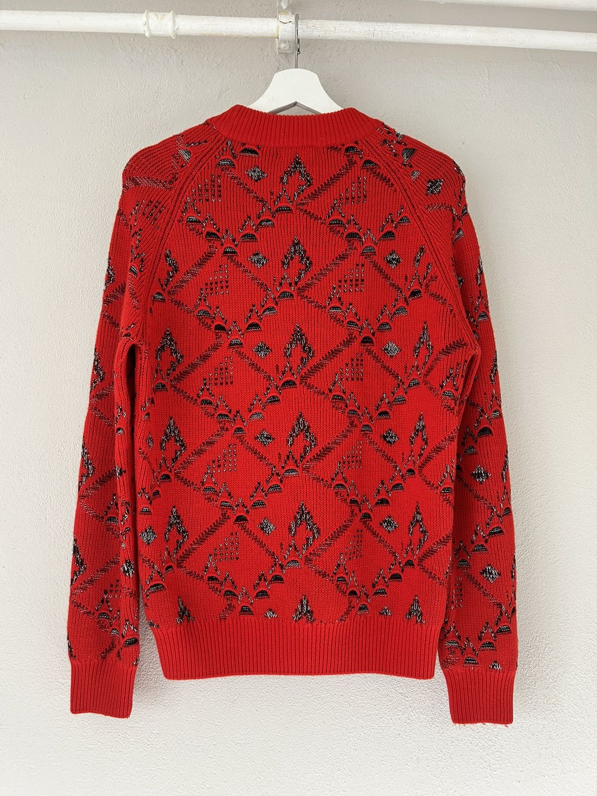 Saint Laurent Paris Wool/Cashmere Blend Jacquard Sweater Size US S / EU 44-46 / 1 - 8 Thumbnail