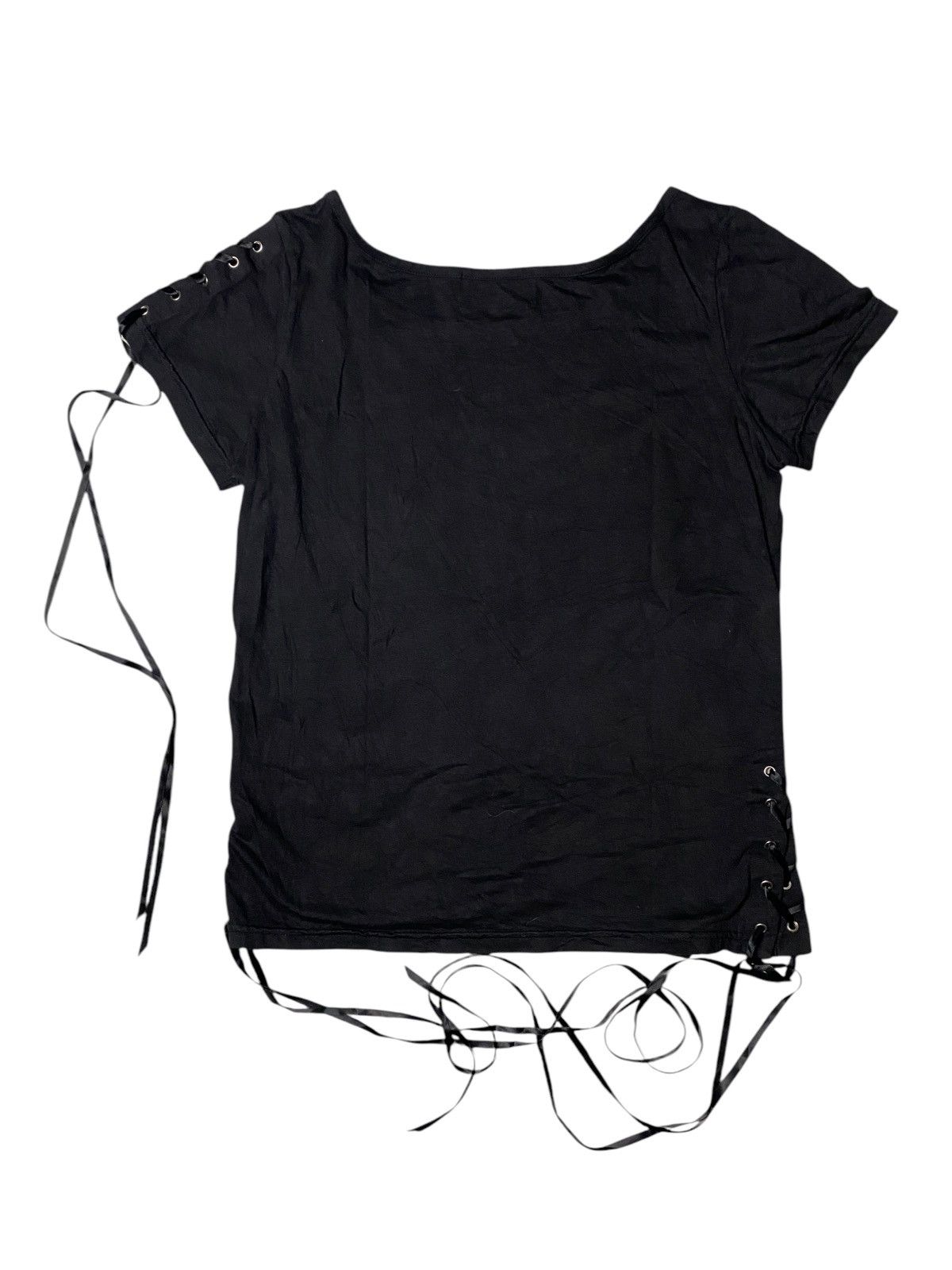 Hysteric Glamour 2000's Blood Storm Vkei Laced Up Cross Tshirt Size US S / EU 44-46 / 1 - 7 Thumbnail