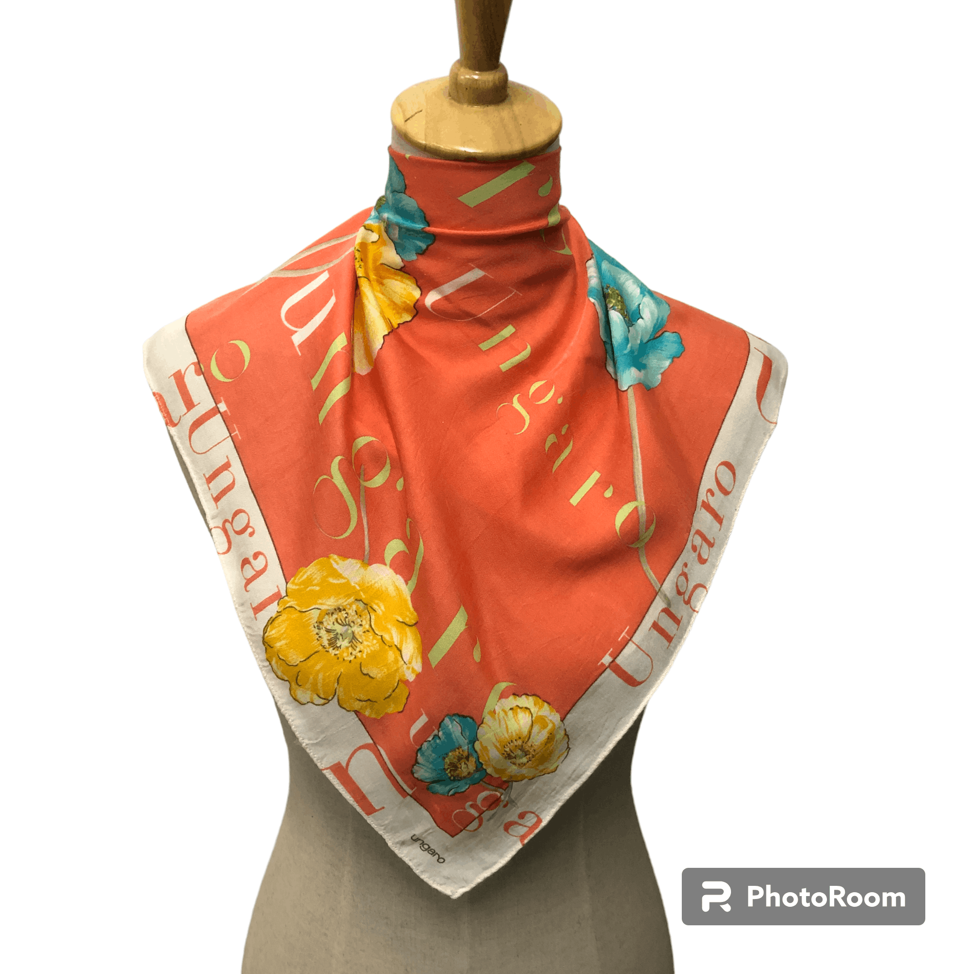 Ungaro Paris Ungaro Floral Silk Scarf M1067 Size ONE SIZE - 1 Thumbnail