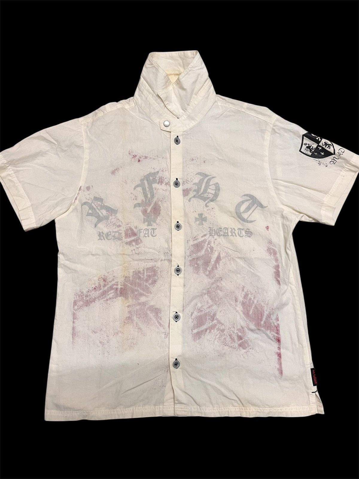 Seditionaries 💥Vtg Y2K Punk No Future Red Fat Hearts Anti Cross Anarchy Size US M / EU 48-50 / 2 - 2 Thumbnail