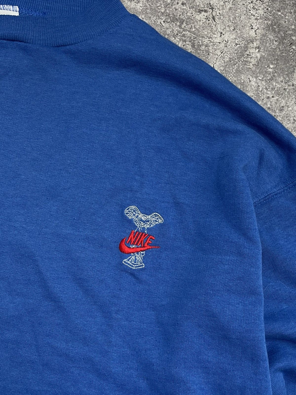 Nike Nike Vintage Sweatshirt, Streetwear Style, Rare Blue Colour Size US XL / EU 56 / 4 - 3 Thumbnail