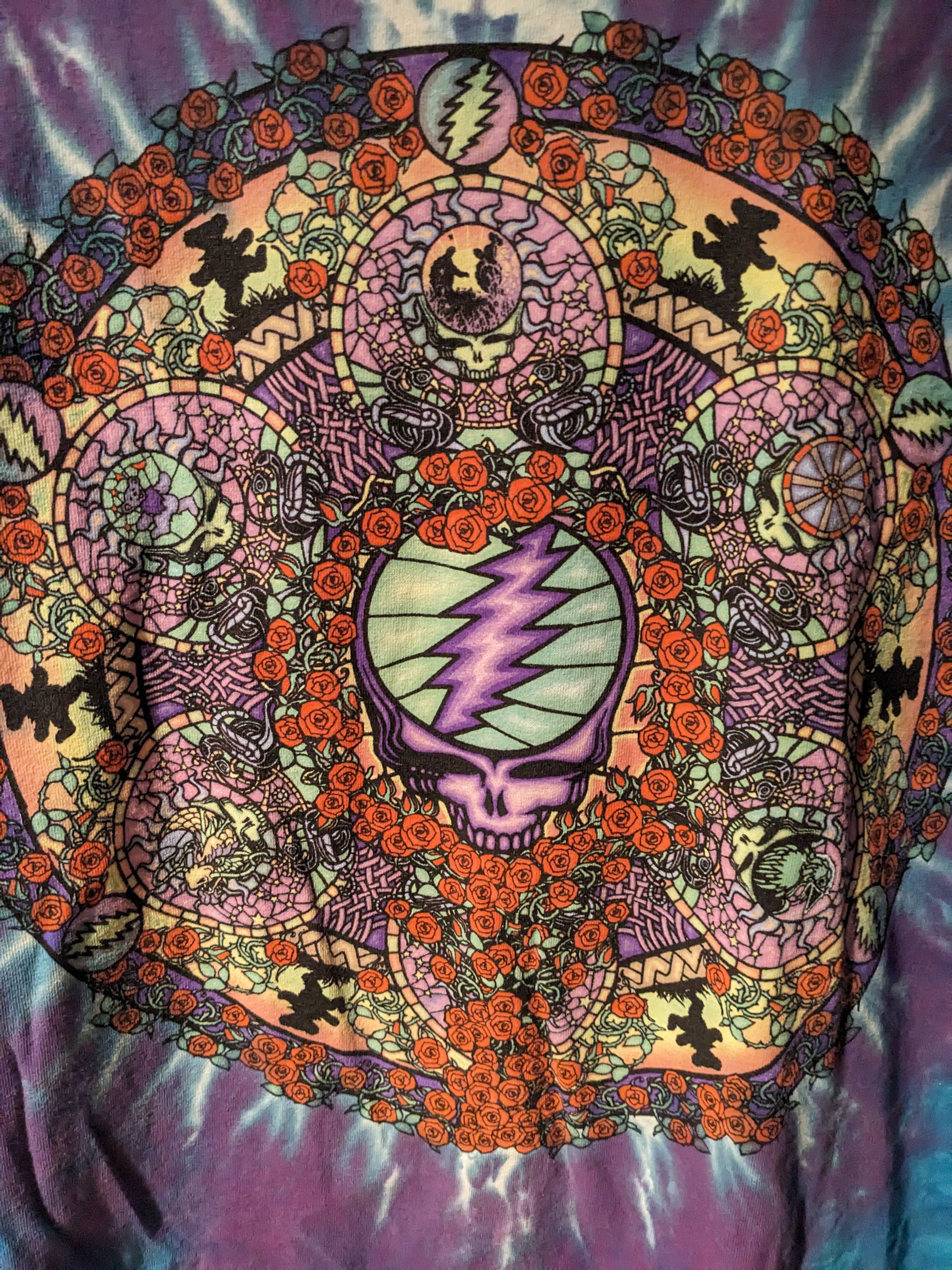 Grateful Dead × Liquid Blue × Vintage Vintage 2000 Grateful Dead Psychedelic Liquid Blue T-Shirt Size US L / EU 52-54 / 3 - 2 Thumbnail